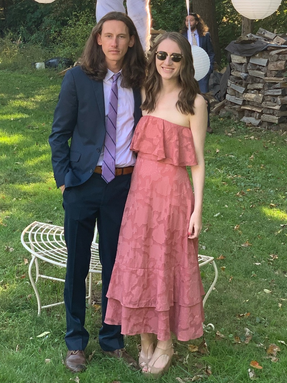 Lulu's Dusty Rose Ruffle Bodice Maxi Dress
